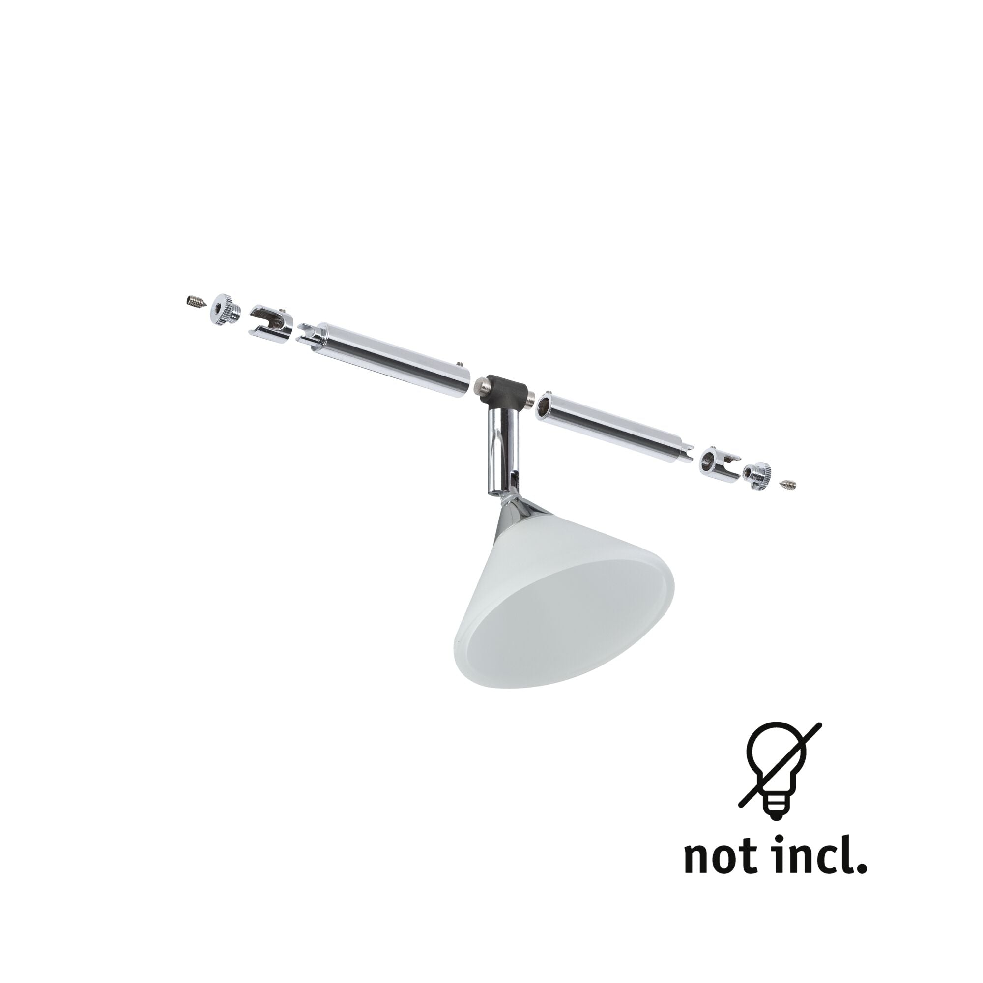 Seilsystem Colmar GU4 max. 10W dimmbar 12V Chrom/Satin - Paulmann - 94138