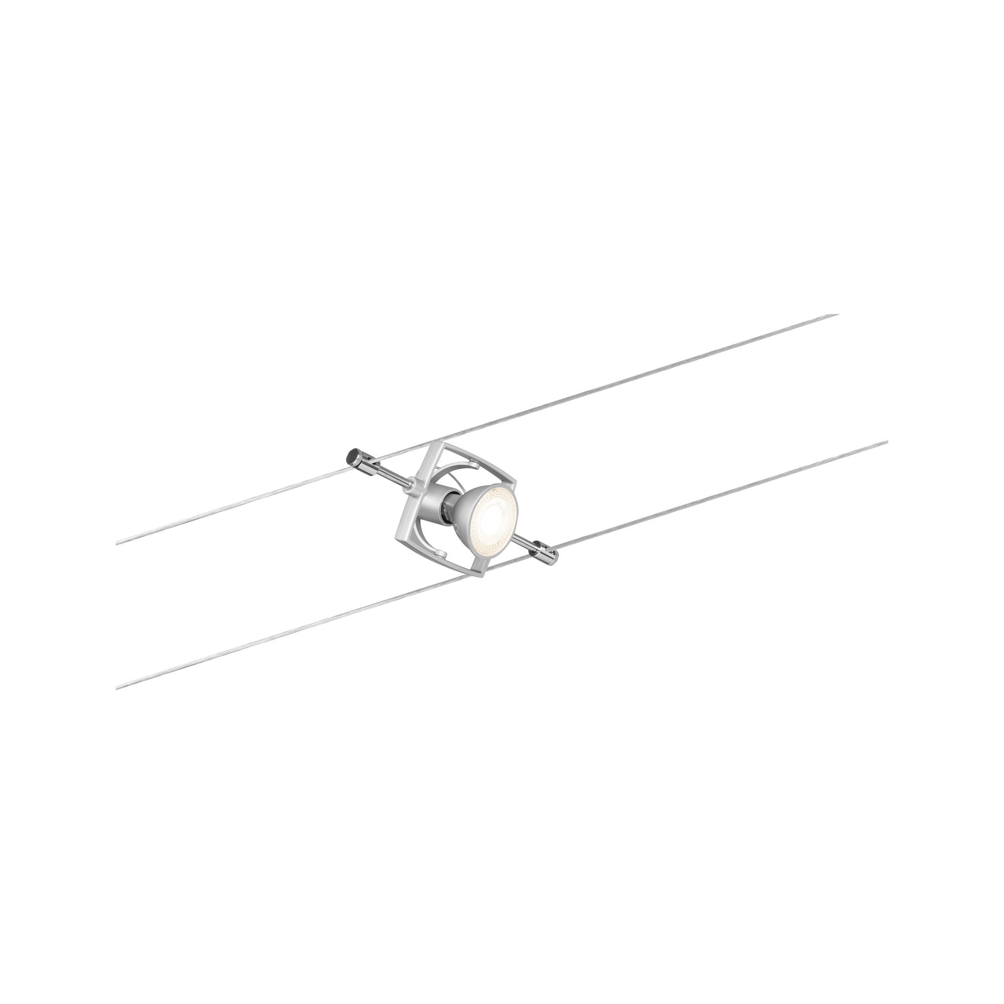 Seilsystem Mac II Basisset GU5,3 max. 7x10W dimmbar 230/12V Chrom matt - Paulmann - 94152
