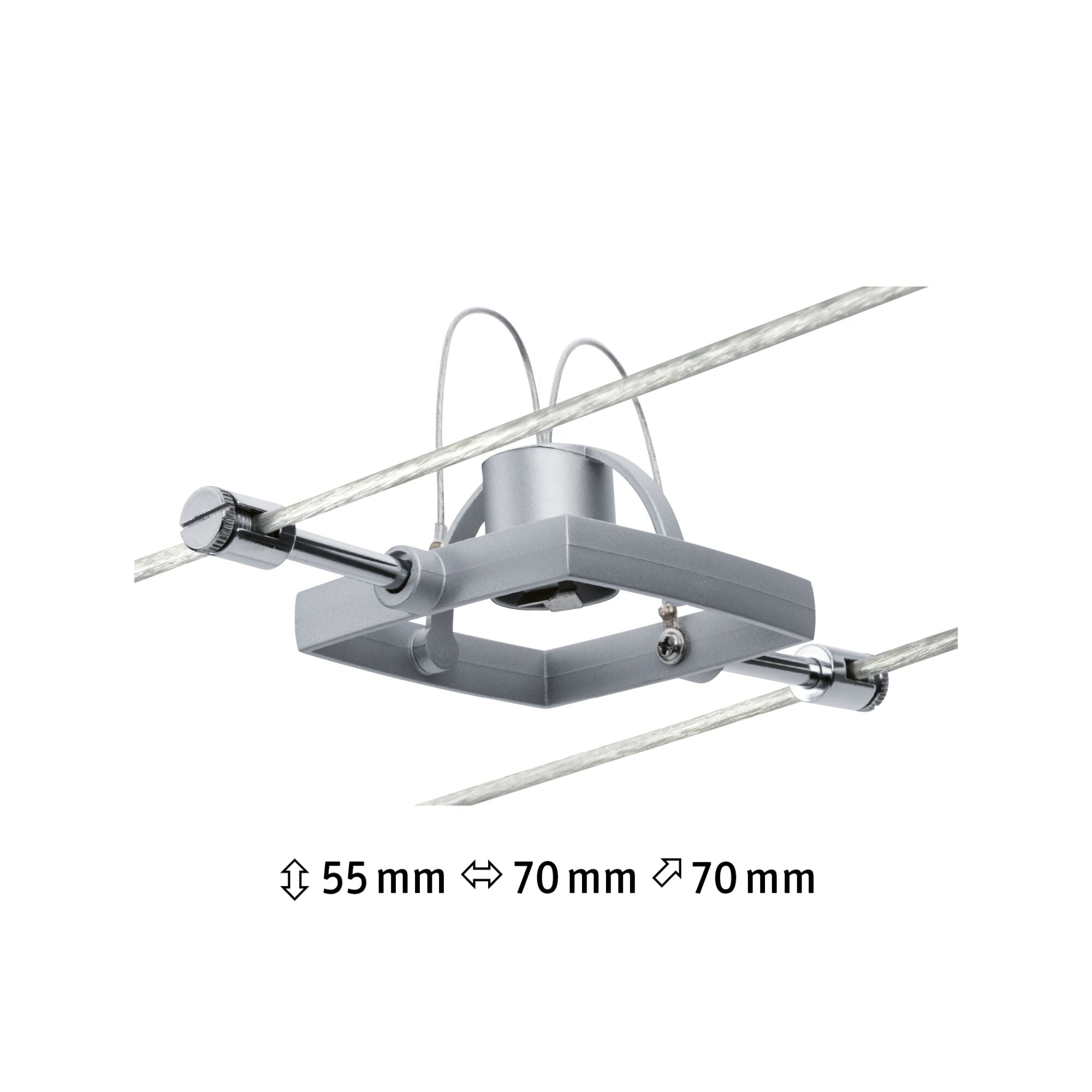 Seilsystem Mac II Einzelspot GU5,3 max. 10W dimmbar 12V Chrom matt - Paulmann - 94132