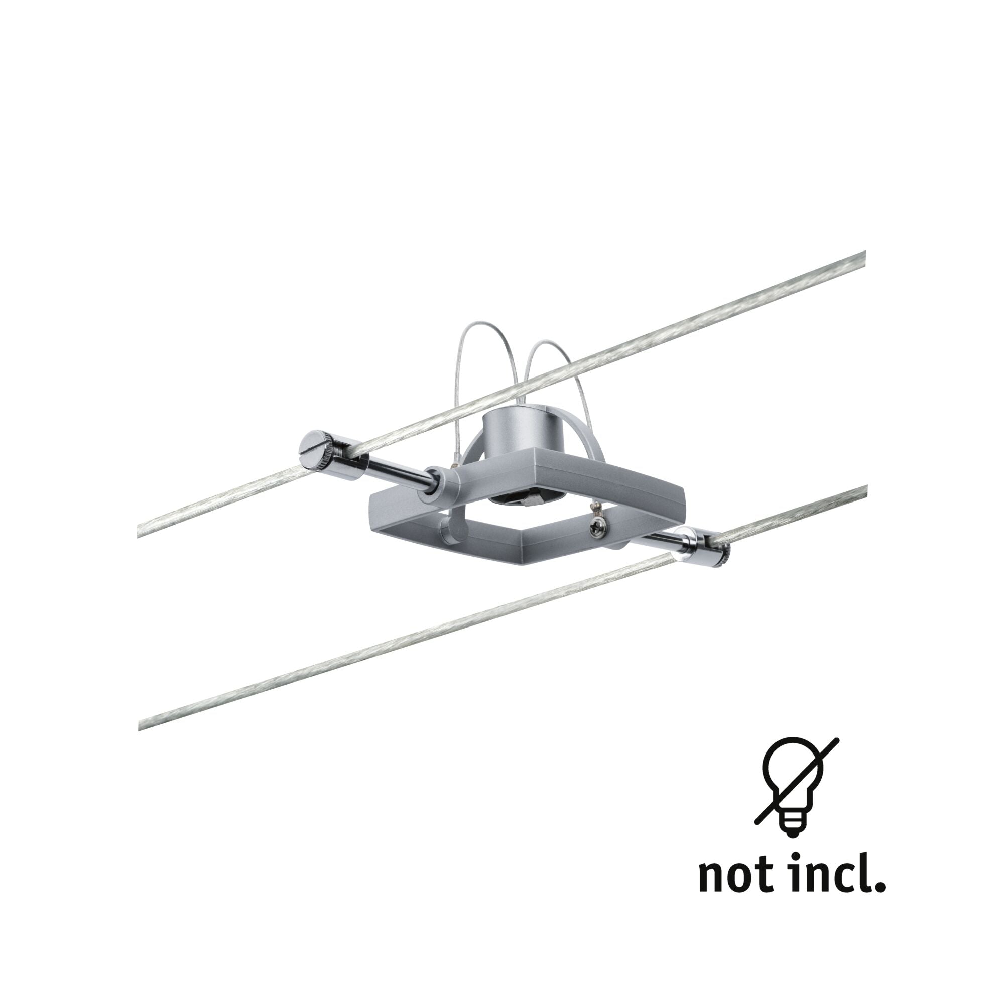 Seilsystem Mac II Einzelspot GU5,3 max. 10W dimmbar 12V Chrom matt - Paulmann - 94132