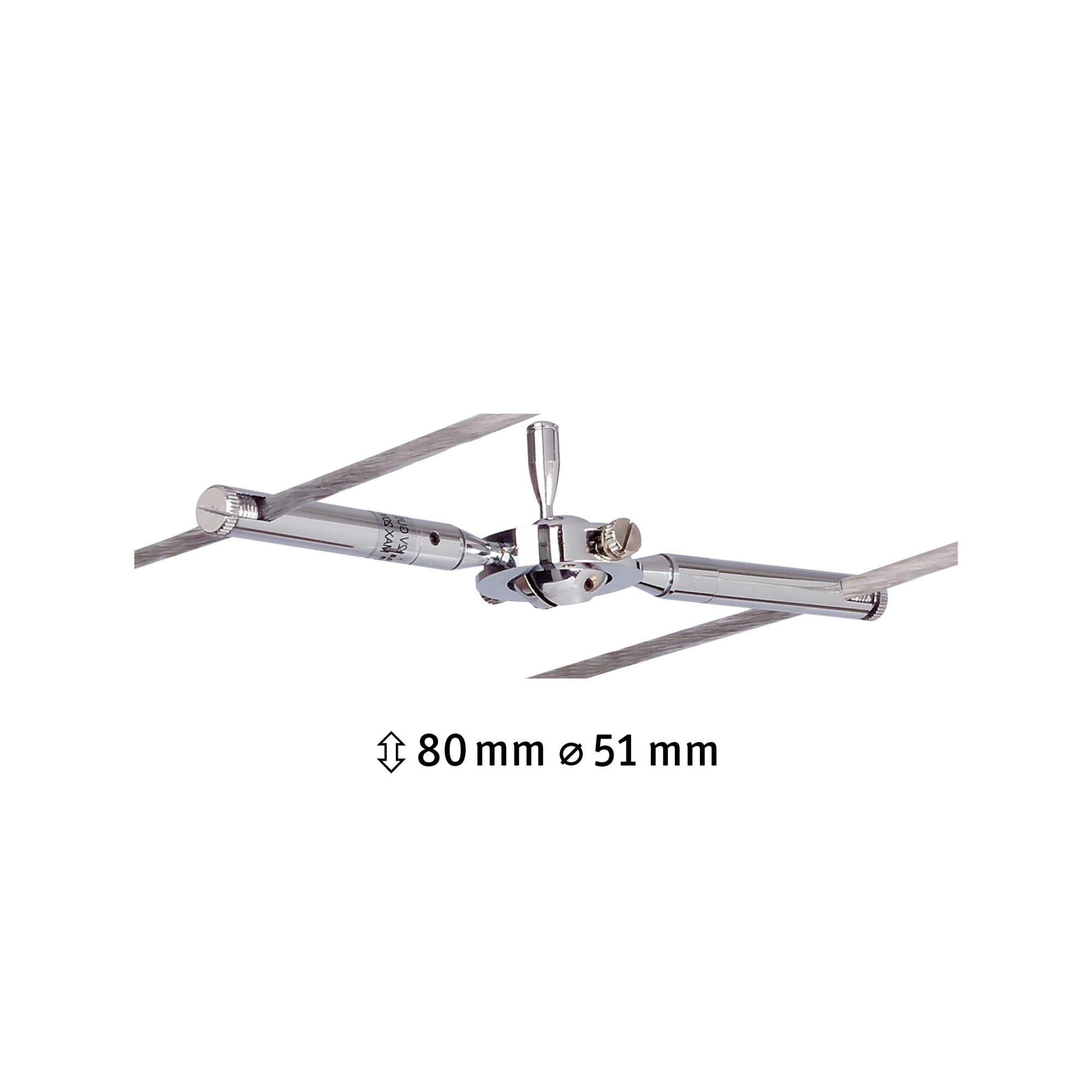 Seilsystem TogoLED Einzelspot GU5,3 max. 10W dimmbar 12V Chrom - Paulmann - 94147