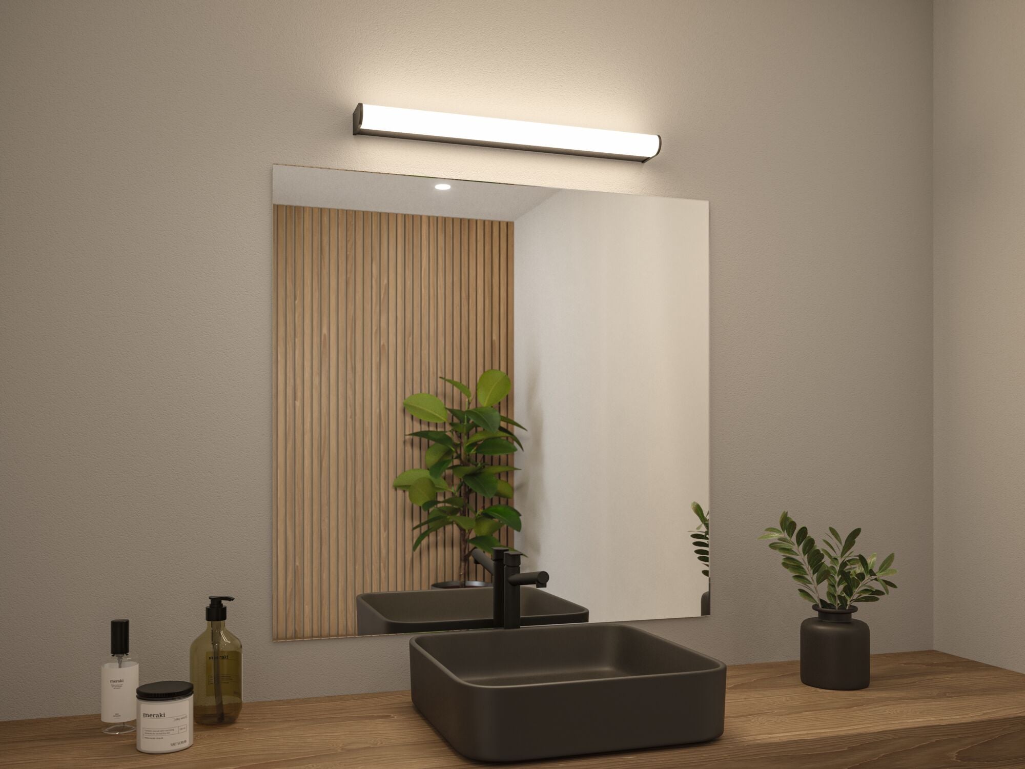 Selection Bathroom Arneb IP44 3000K 1000lm 230V 12,5W Schwarz - Paulmann - 71212