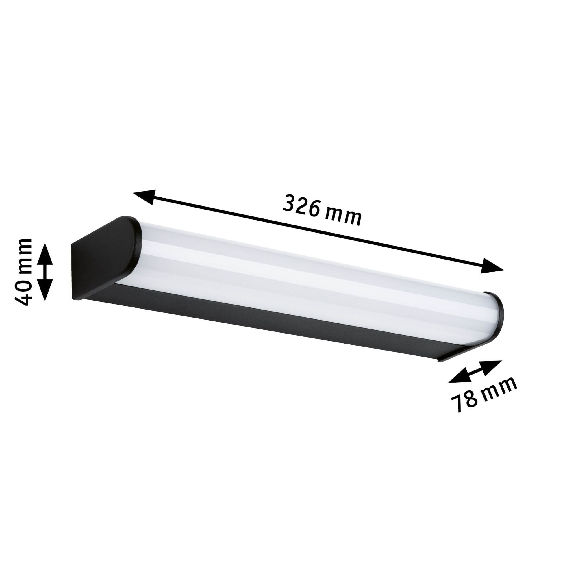Selection Bathroom Arneb IP44 3000K 700lm 230V 9W Schwarz - Paulmann - 71211