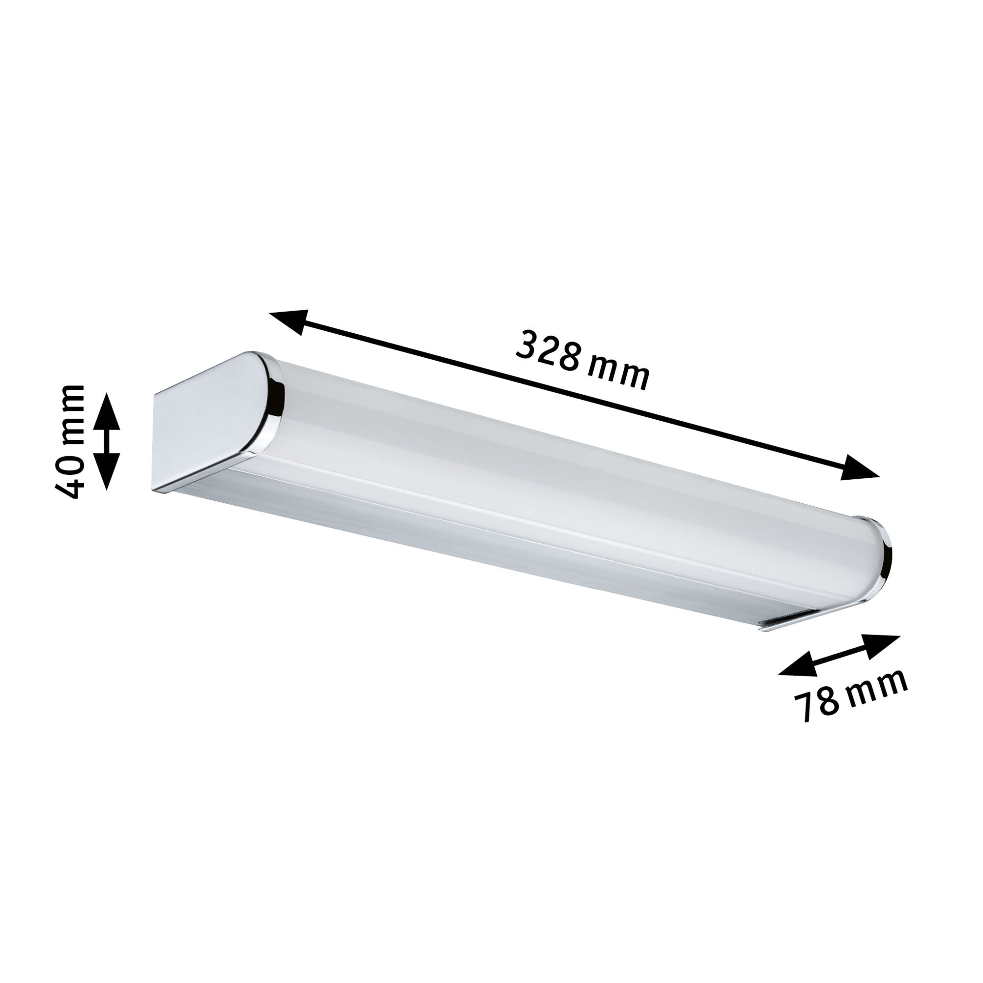 Selection Bathroom Arneb IP44 White Switch 700lm 230V 6,5W Chrom - Paulmann - 78943
