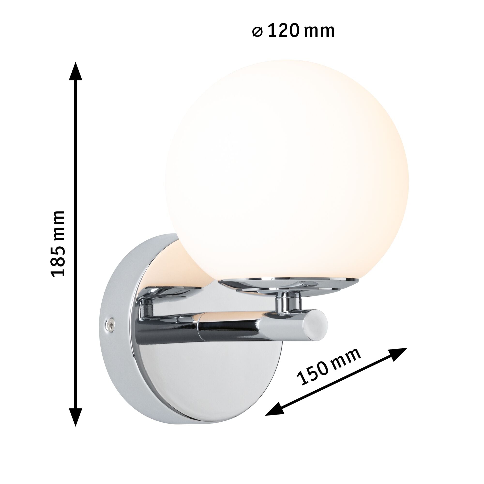 Selection Bathroom Gove IP44 3000K 400lm 230V 5W Chrom/Satin - Paulmann - 71067