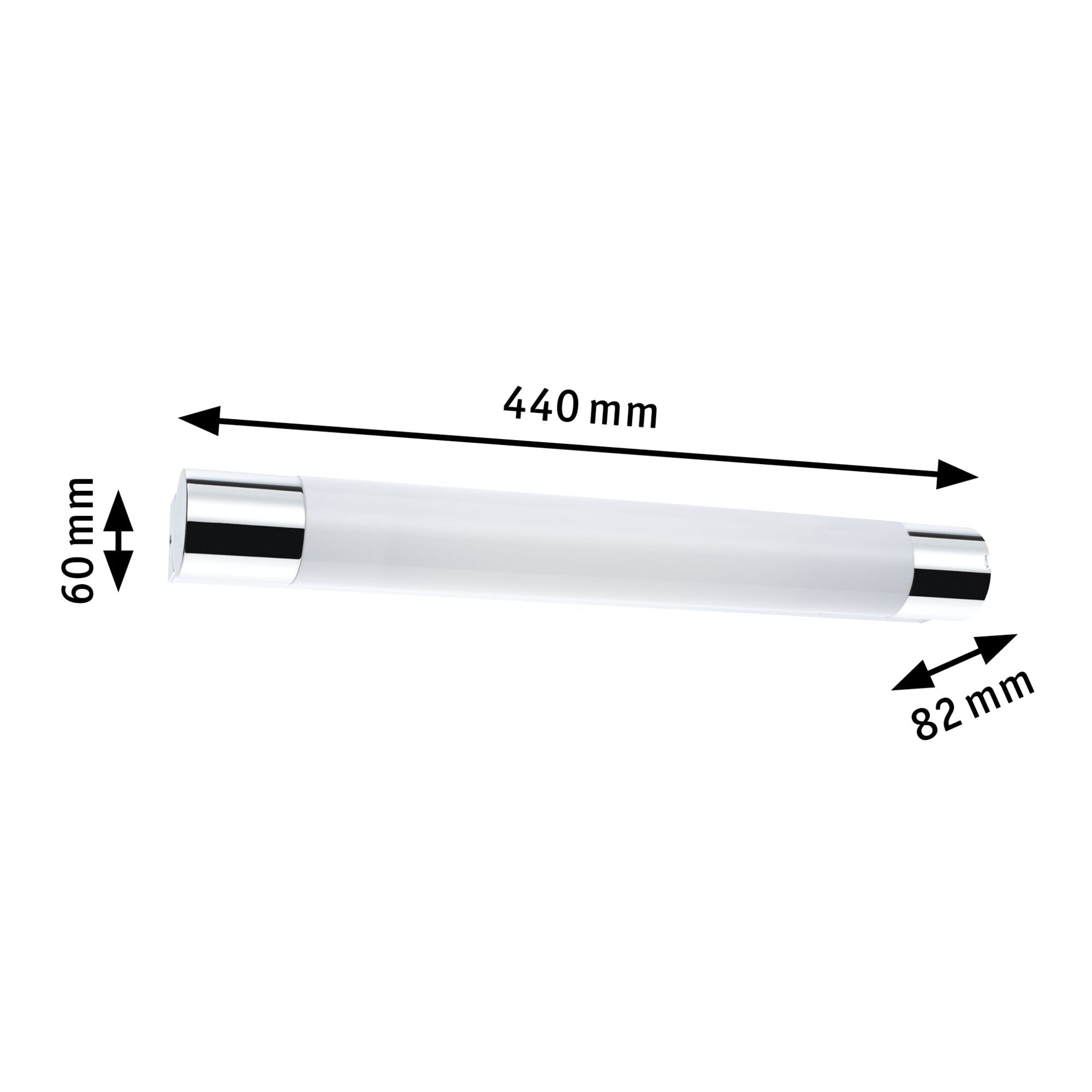 Selection Bathroom Orgon Steckdose IP44 3000K 570lm 230V 7,5W Chrom - Paulmann - 79712