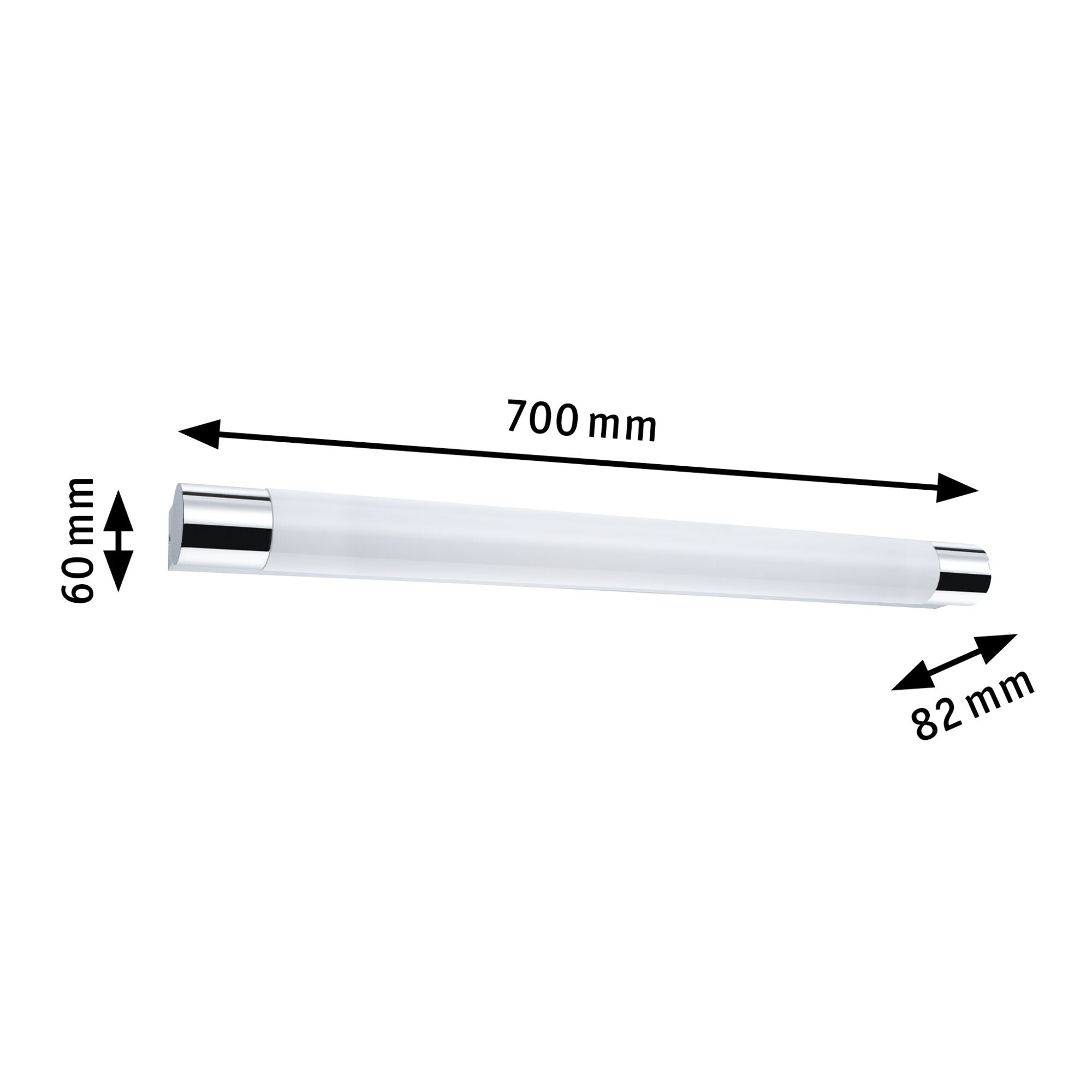 Selection Bathroom Orgon Steckdose IP44 3000K 835lm 230V 10,5W Chrom - Paulmann - 79713