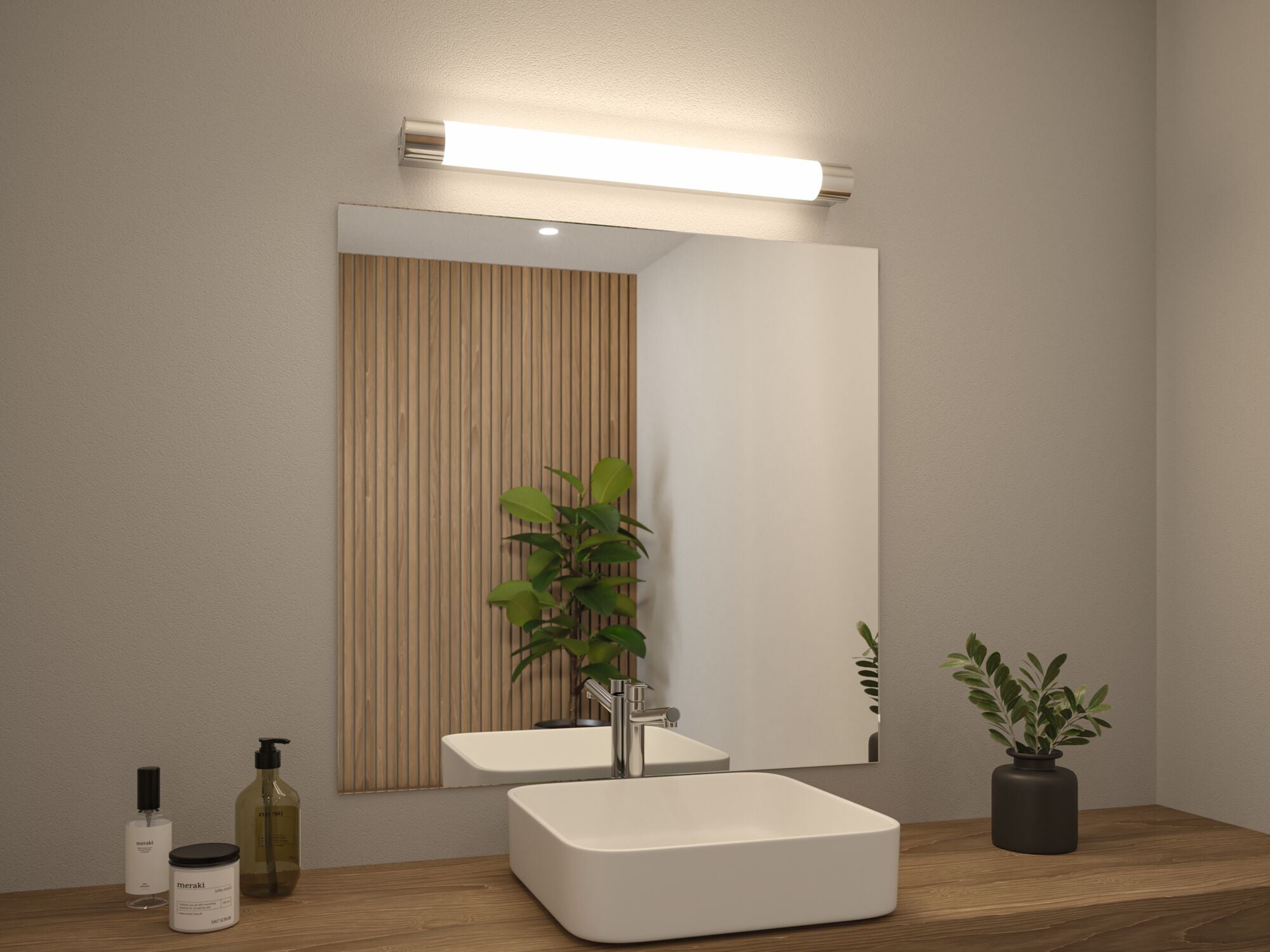 Selection Bathroom Orgon Steckdose IP44 3000K 835lm 230V 10,5W Chrom - Paulmann - 79713