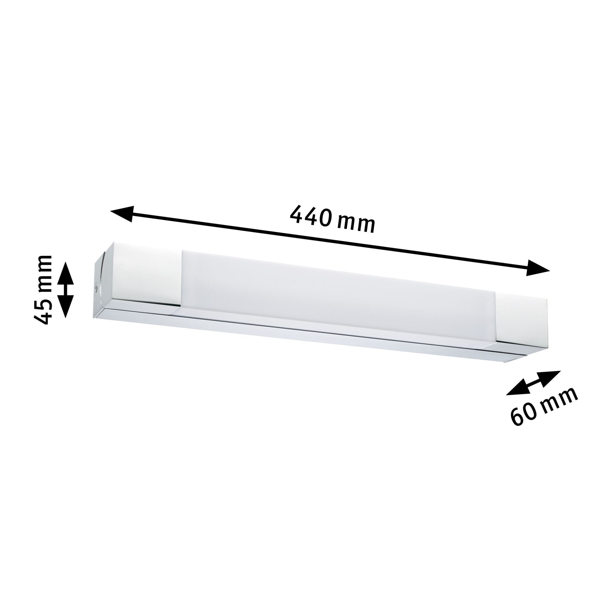 Selection Bathroom Quasar IP44 3000K 570lm 230V 7,5W Chrom - Paulmann - 79714