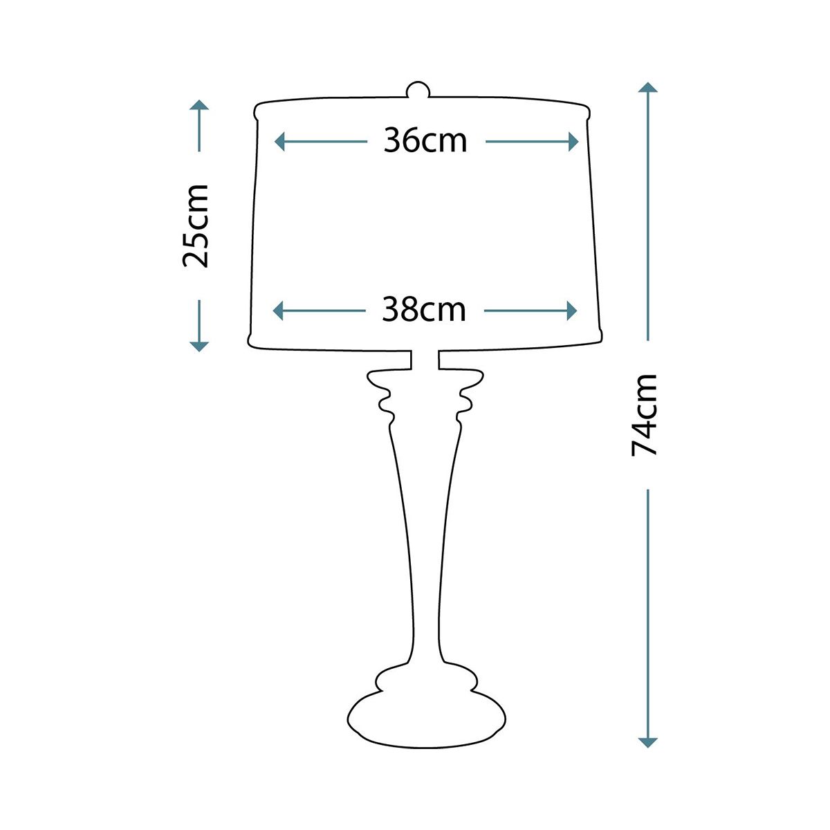 Tischlampe Brooklyn 1-flammig - Poliertes Nickel