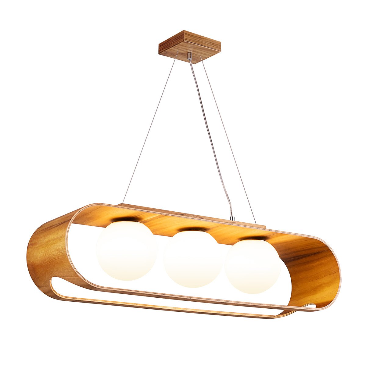 Sfera 3lt Linear Pendelleuchte - Accord Lighting - QN - SFERA - 3P - TEAK