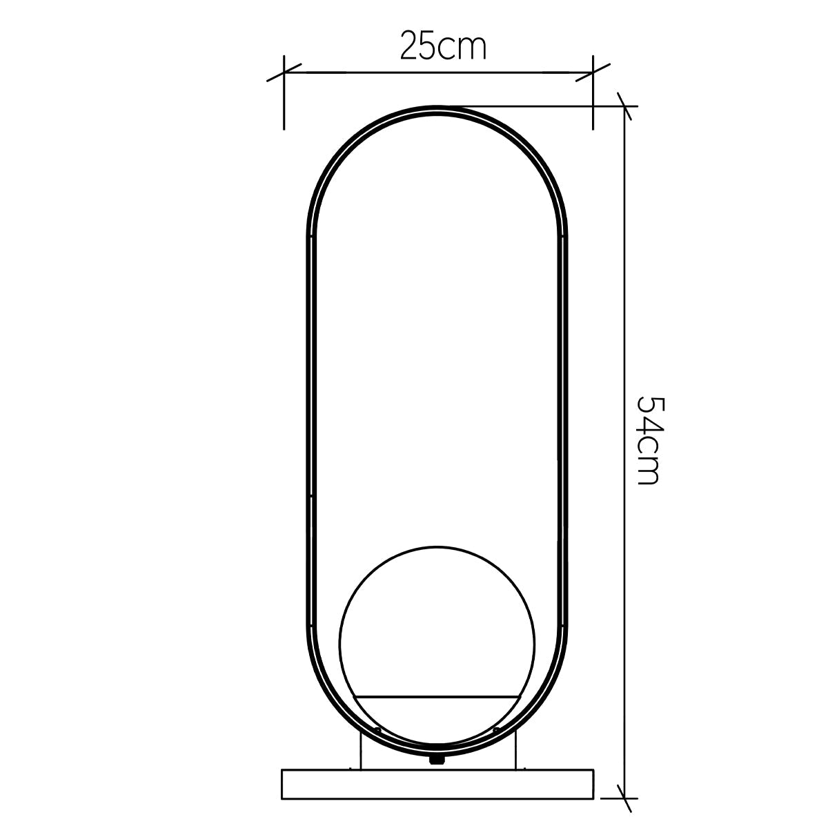 Sfera Tischleuchte - Accord Lighting - QN - SFERA - TL - L - TEAK