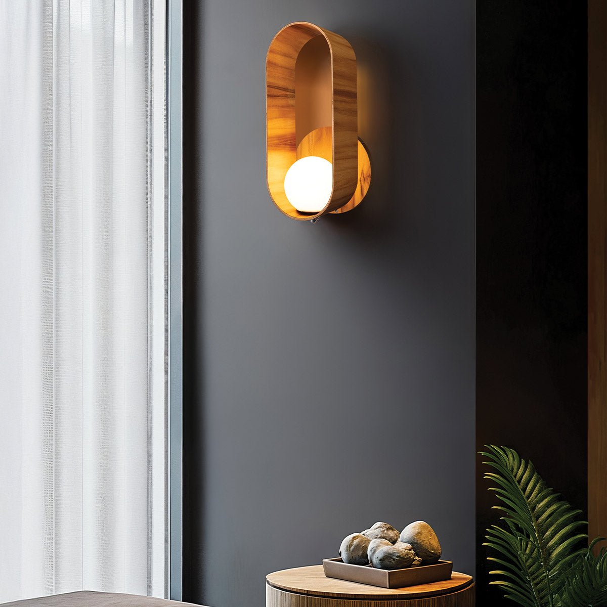 Sfera Wandleuchte - Accord Lighting - QN - SFERA - WB - L - TEAK