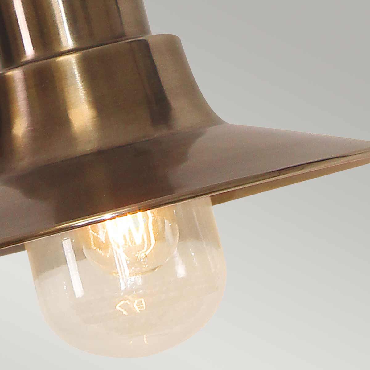 Sheldon 1 - flammige Kettenlaterne - gealtertes Messing - Elsteadlighting - SHELDON - CH - BR