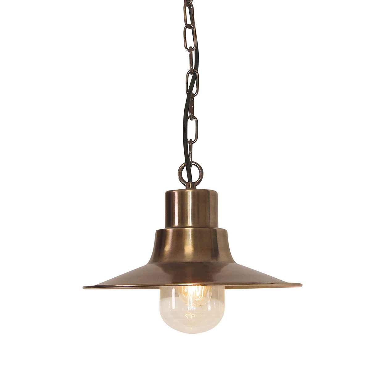 Sheldon 1 - flammige Kettenlaterne - gealtertes Messing - Elsteadlighting - SHELDON - CH - BR