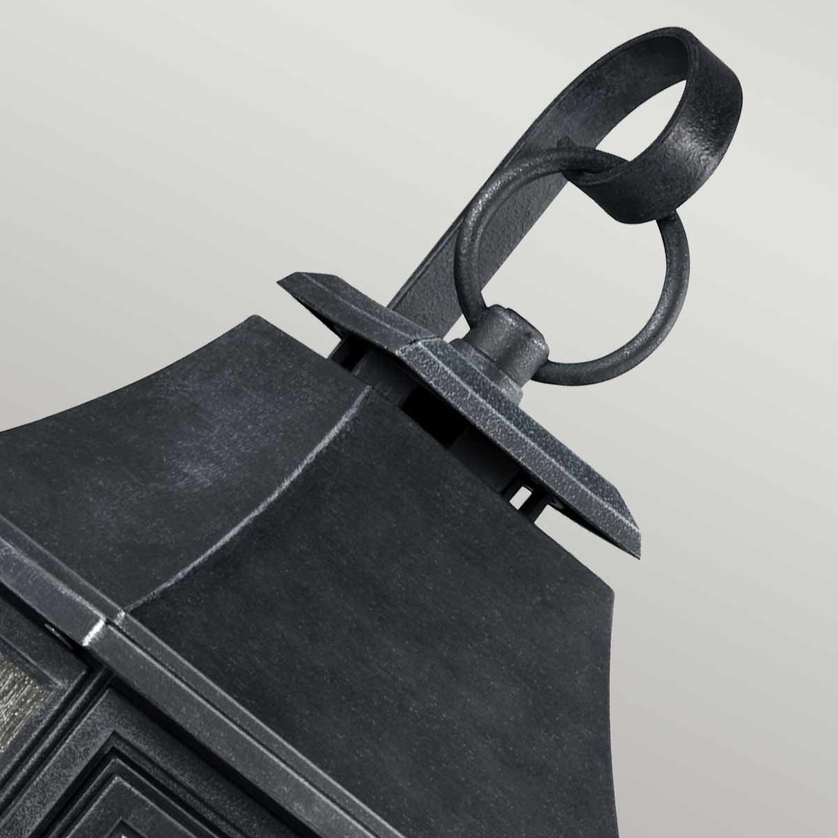Shepherd 1 - flammige, extragroße Wandlaterne – dunkles, verwittertes Zink - Elsteadlighting - FE - SHEPHERD - 2XL