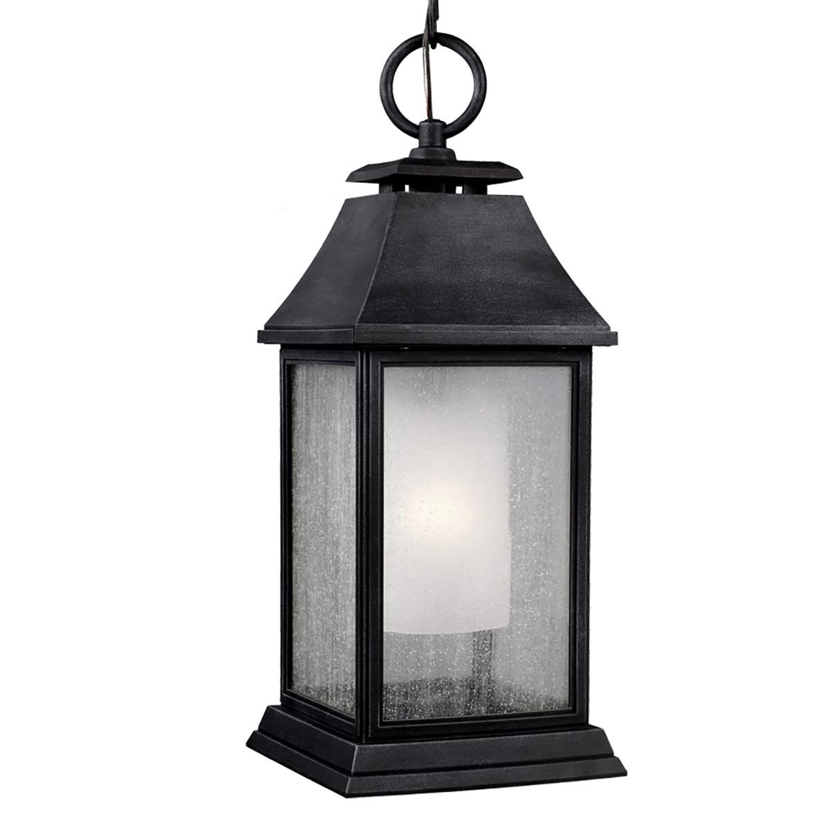 Shepherd 1 - flammige große Kettenlaterne - dunkles verwittertes Zink - Elsteadlighting - FE - SHEPHERD - 8L