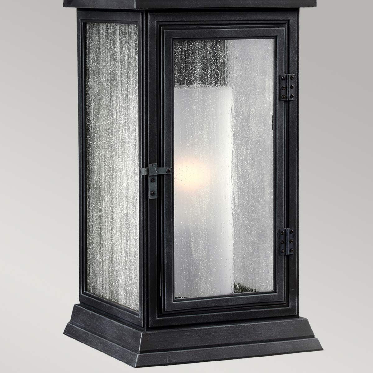 Shepherd 1 - flammige kleine Wandlaterne - dunkles verwittertes Zink - Elsteadlighting - FE - SHEPHERD - 2S