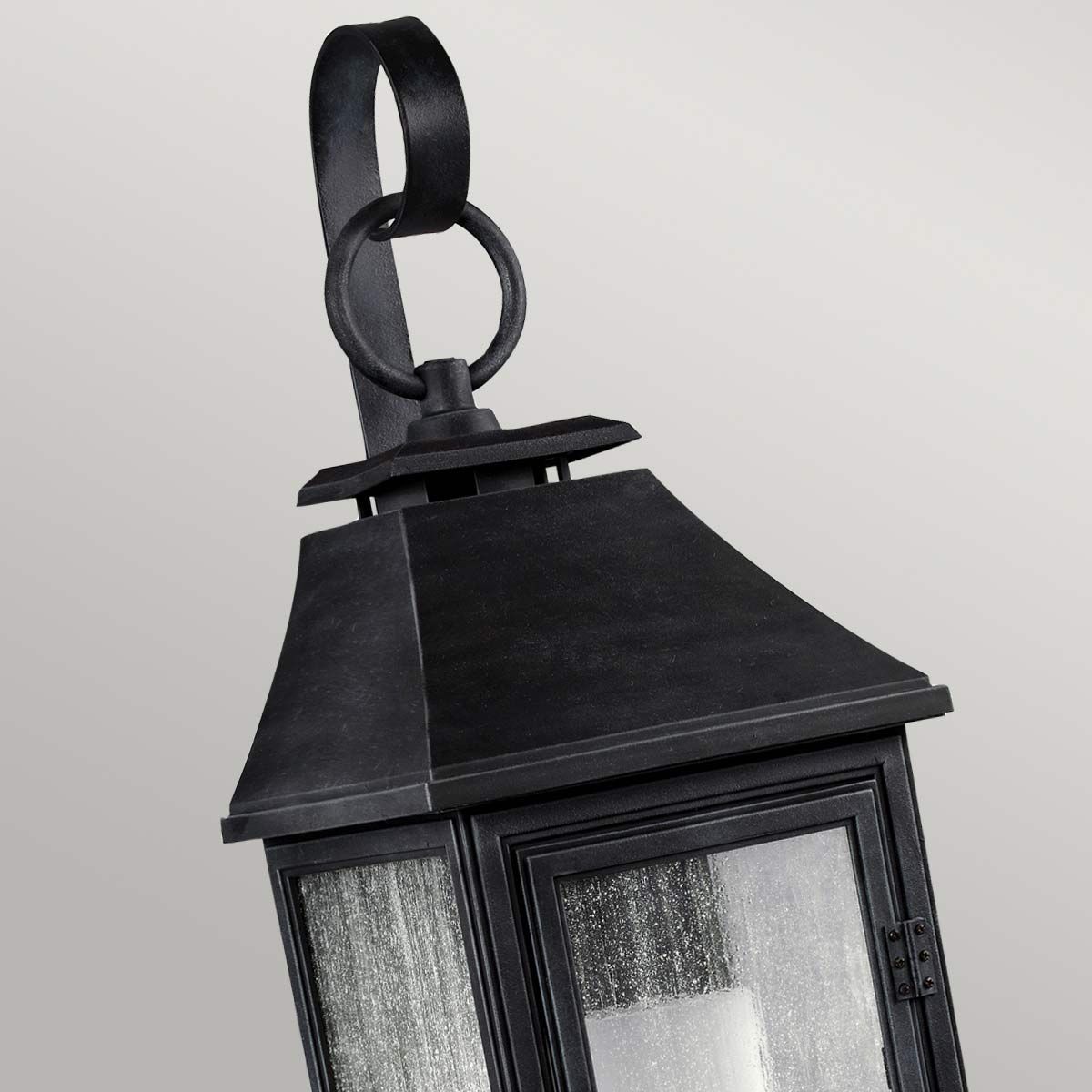 Shepherd 1 - flammige kleine Wandlaterne - dunkles verwittertes Zink - Elsteadlighting - FE - SHEPHERD - 2S