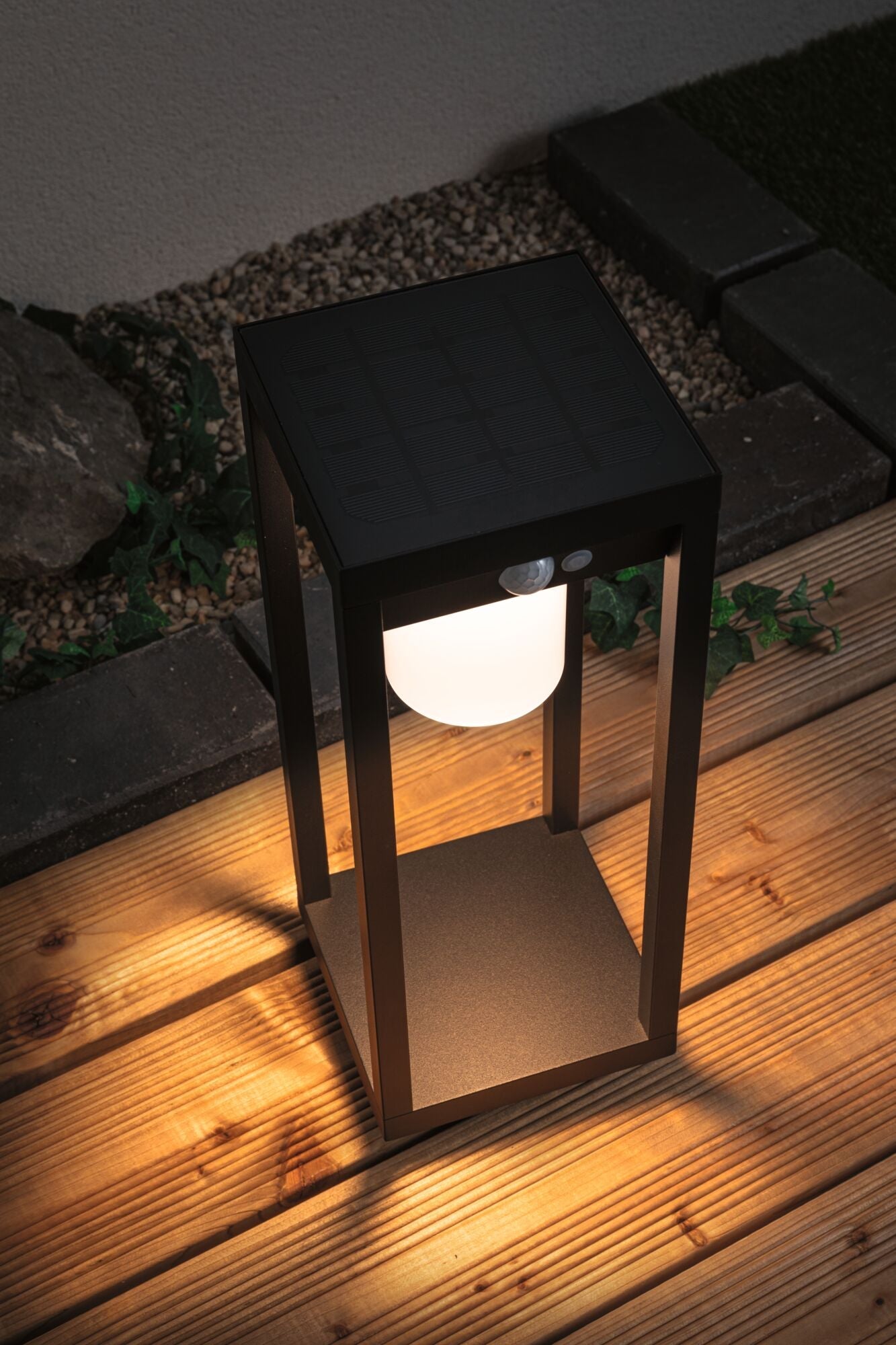 Solar Marisol Bewegungsmelder IP44 3000K 350lm Schwarz - Paulmann - 94573