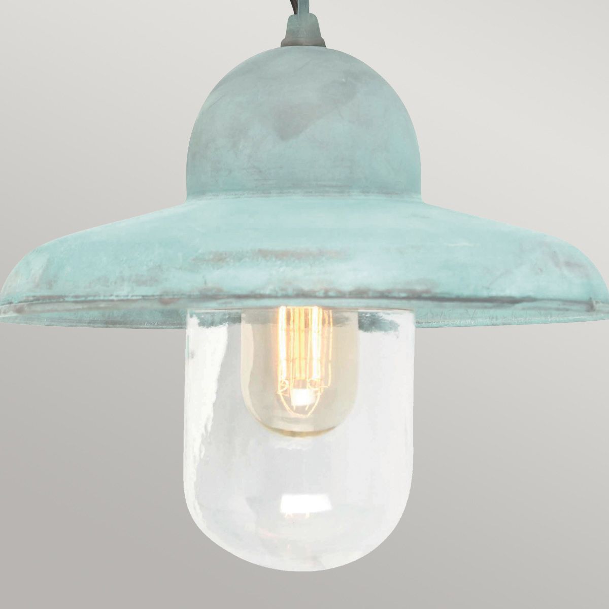 Somerton 1 - flammige Kettenlaterne - Grünspan - Elsteadlighting - SOMERTON - CH - V