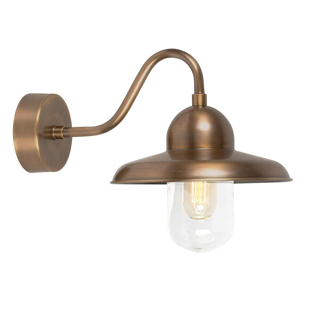 Somerton 1 - flammige Wandlaterne - Gealtertes Messing - Elsteadlighting - SOMERTON - BR