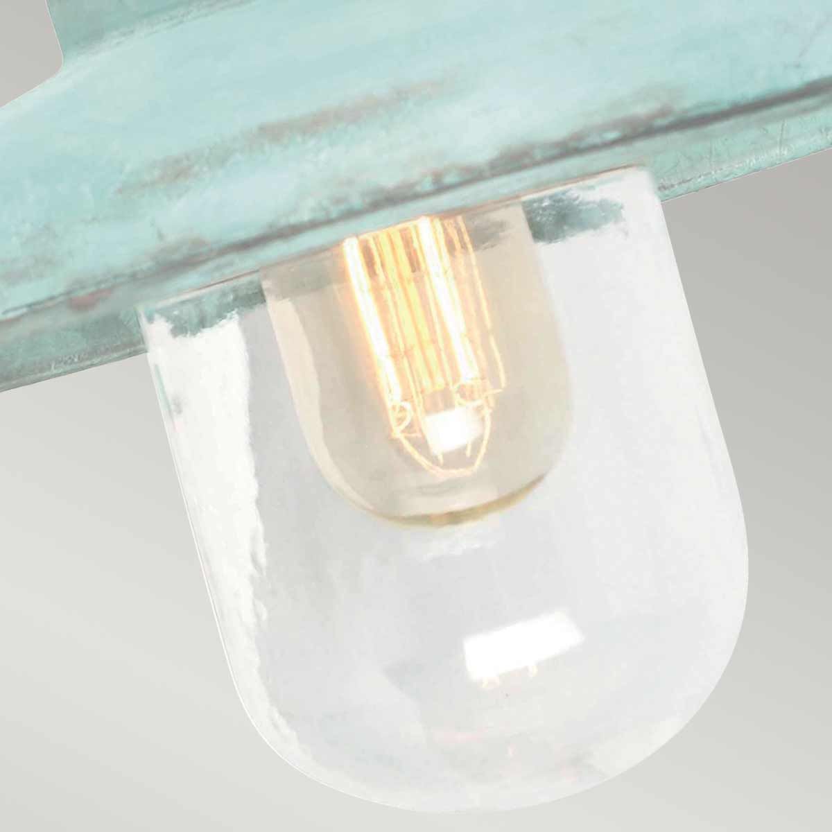 Somerton 1 - flammige Wandlaterne - Grünspan - Elsteadlighting - SOMERTON - V