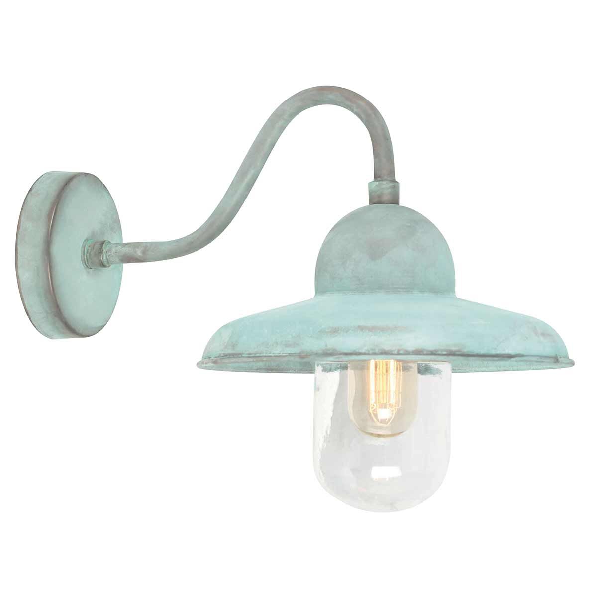 Somerton 1 - flammige Wandlaterne - Grünspan - Elsteadlighting - SOMERTON - V