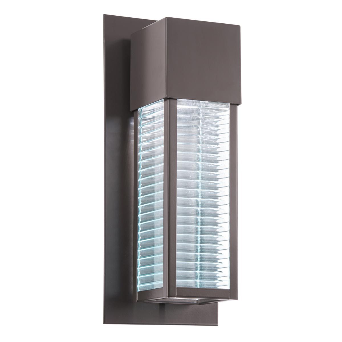 Sorel 1 - flammige Wandlaterne für den Außenbereich, architektonische Bronze - Elsteadlighting - KL - SOREL2 - M - LED
