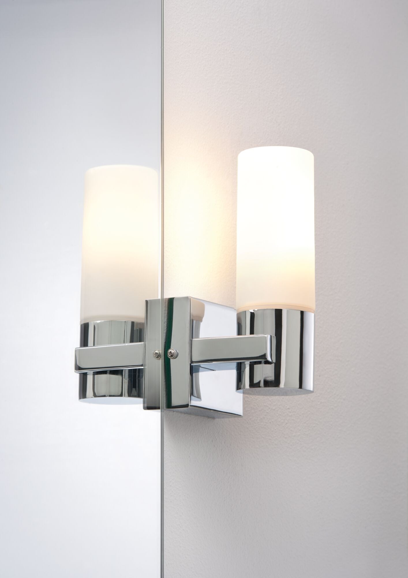 Spiegelleuchte Gemini IP44 E14 230V max. 2x20W dimmbar Chrom/Satin - Paulmann - 70354