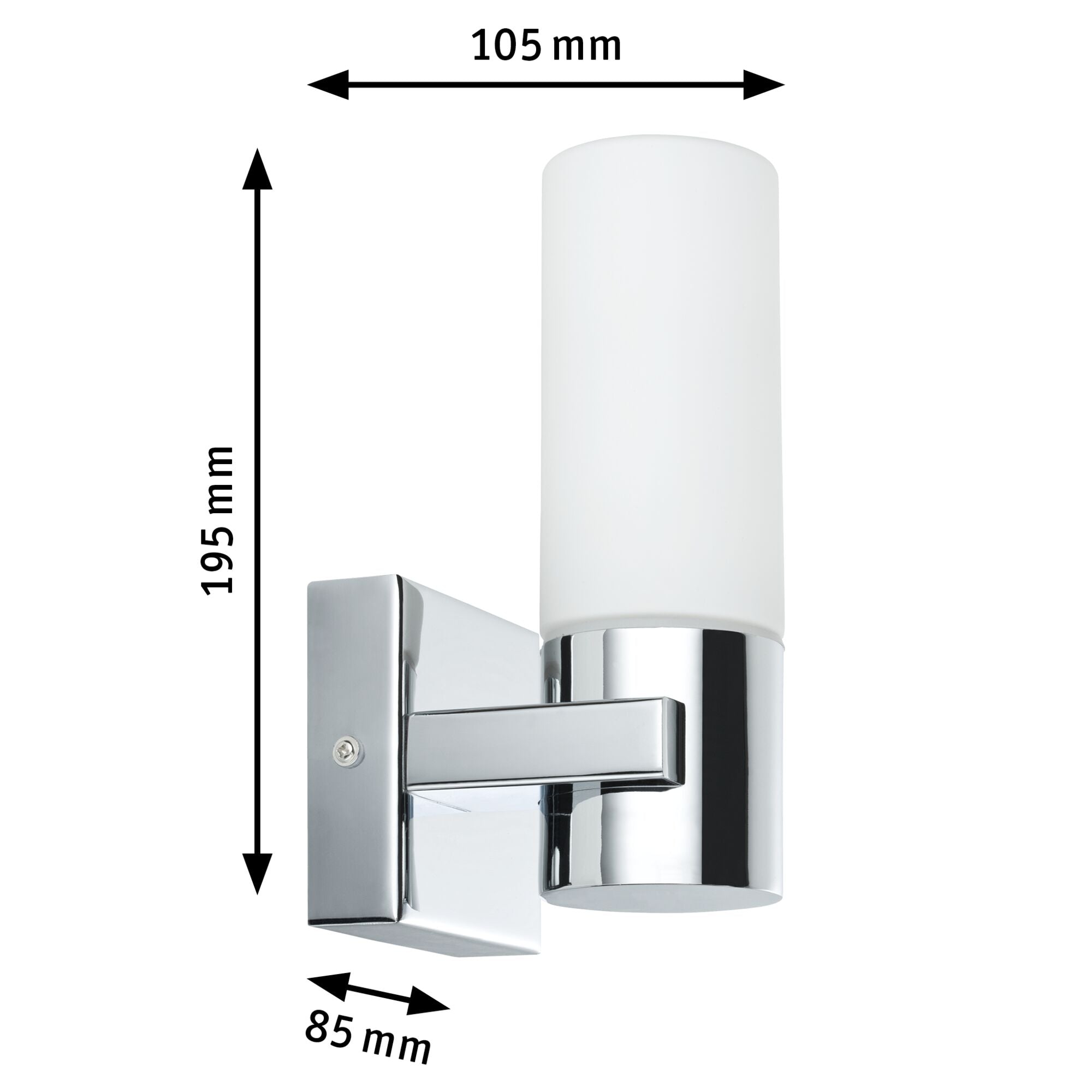Spiegelleuchte Gemini IP44 E14 230V max. 2x20W dimmbar Chrom/Satin - Paulmann - 70354