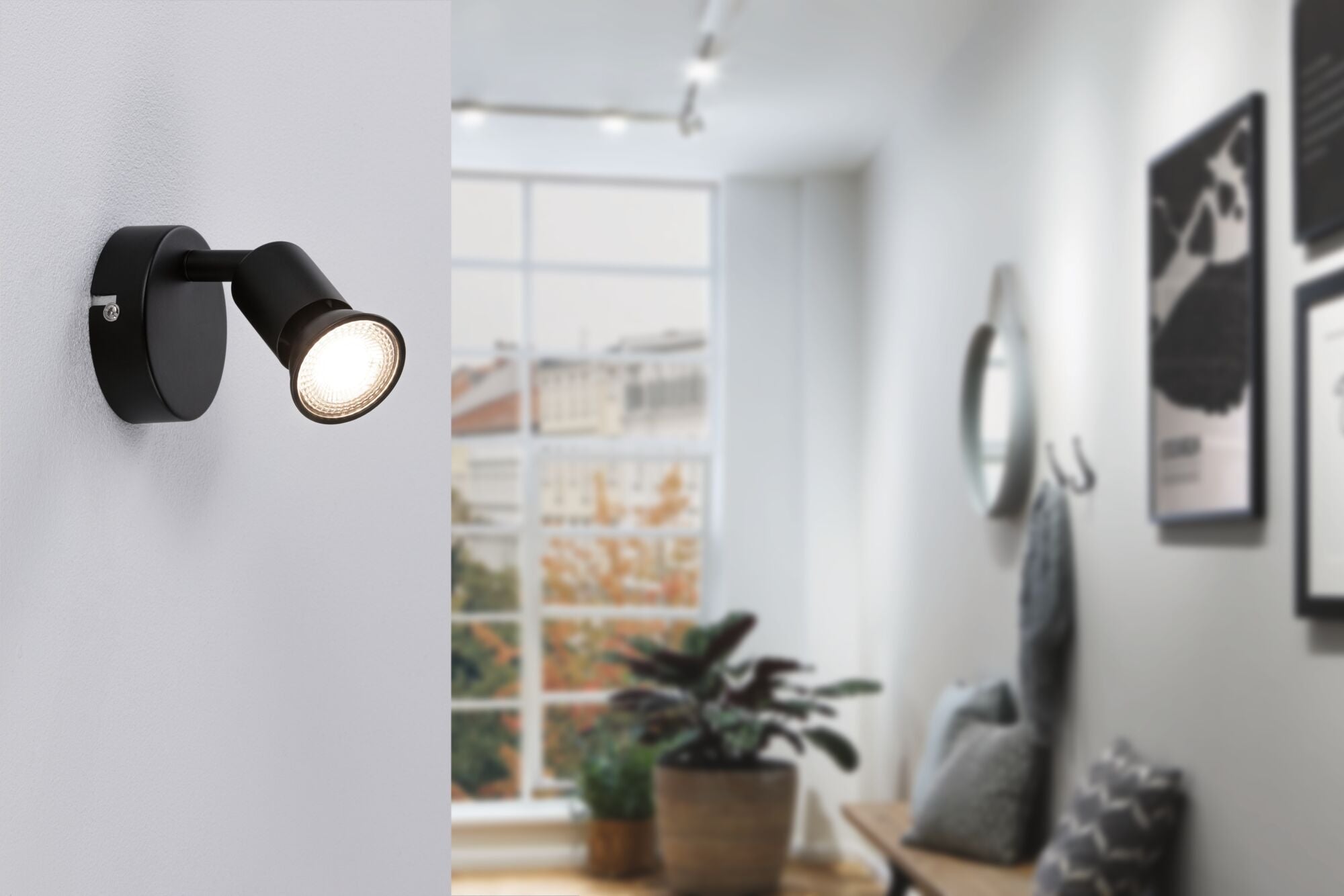 Spotlight Carolina GU10 230V max. 10W dimmbar Schwarz matt - Paulmann - 66755