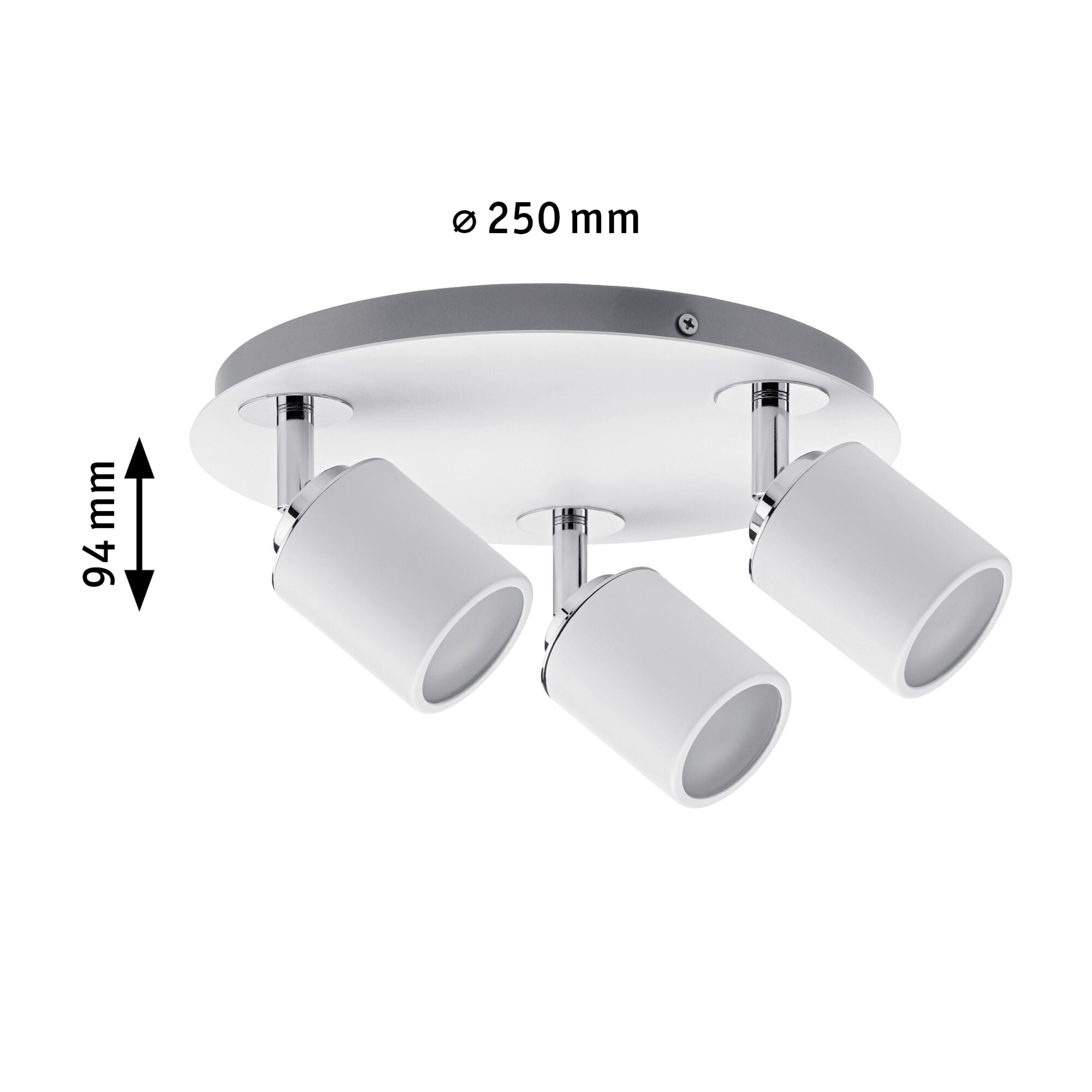 Spotlight Tube IP44 GU10 230V max. 3x10W dimmbar Weiß/Chrom - Paulmann - 66719