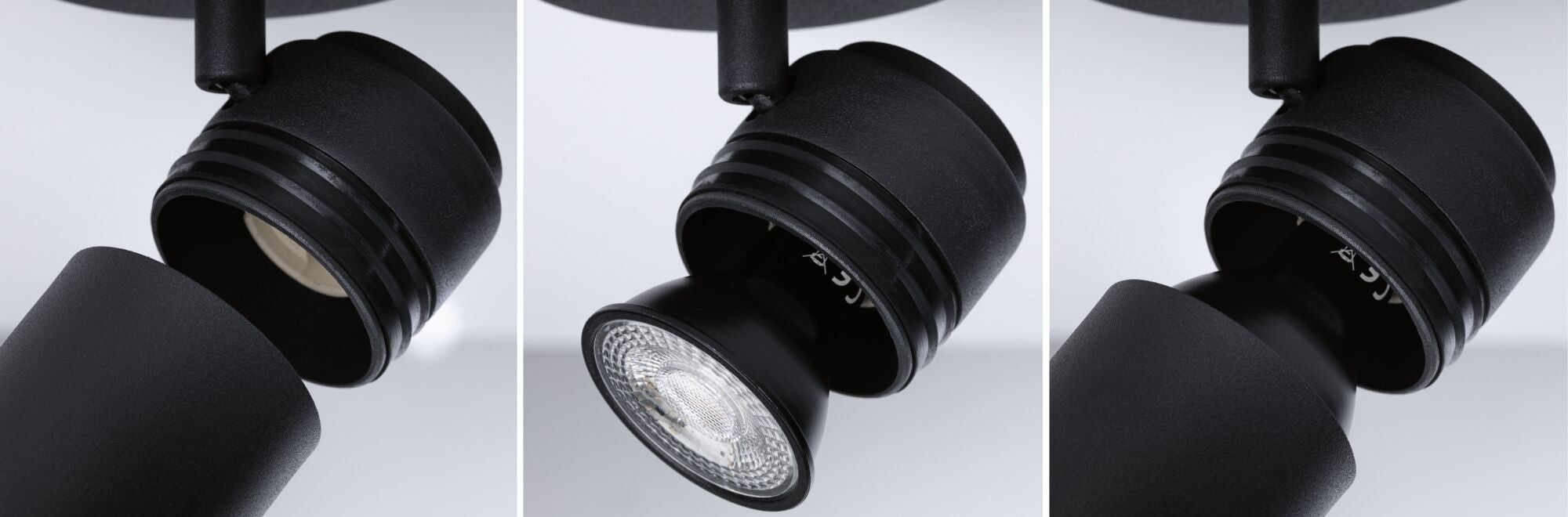 Spotlight Zyli IP44 GU10 230V max. 10W dimmbar Schwarz matt - Paulmann - 66774