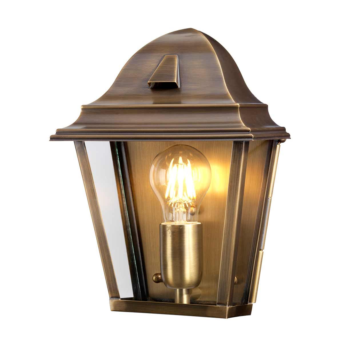 St. James 1 - flammige Wandlaterne - Gealtertes Messing - Elsteadlighting - ST - JAMES - BRASS