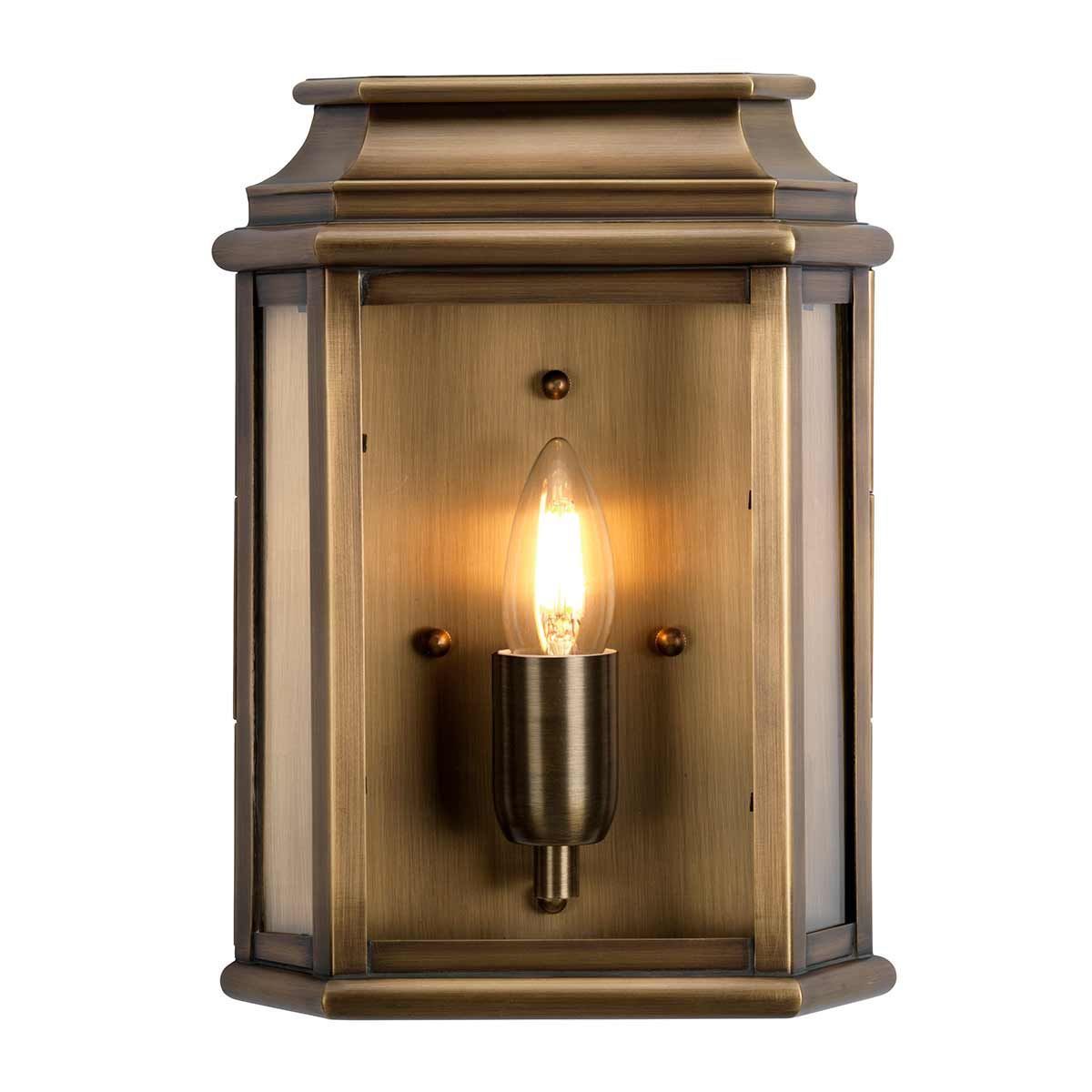 St. Martins Wandlaterne mit 1 Licht - Gealtertes Messing - Elsteadlighting - ST - MARTINS - BR
