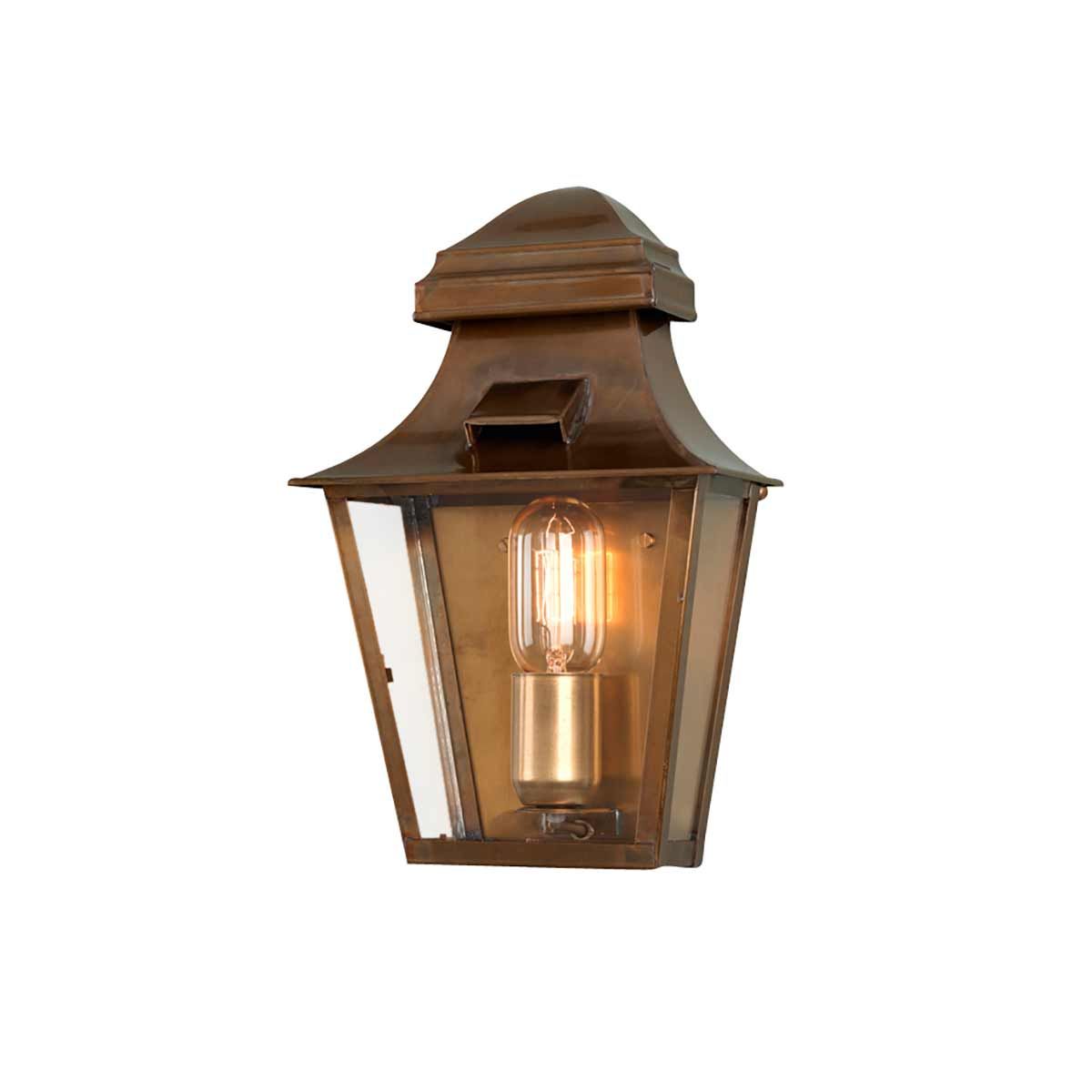 St Pauls 1 - flammige Wandlaterne - Gealtertes Messing - Elsteadlighting - ST - PAULS - BRASS