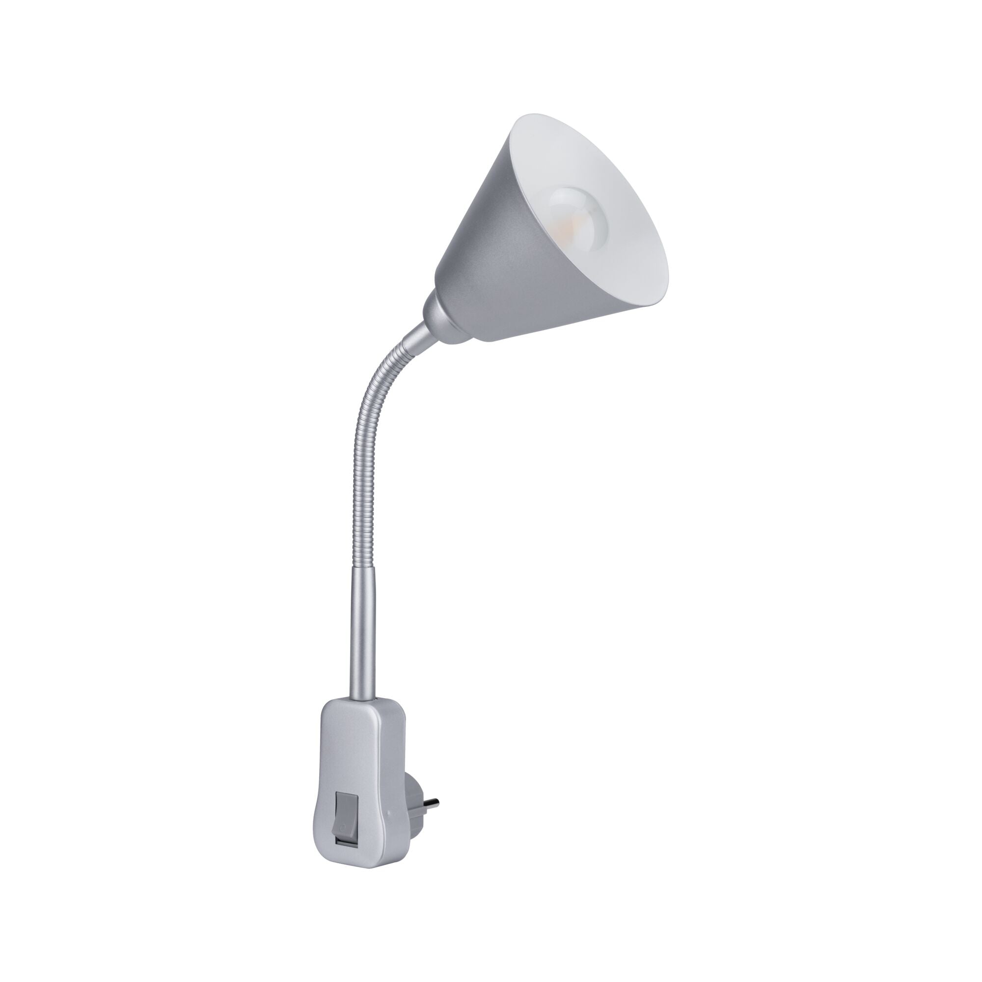 Steckerleuchte Junus Flexarm Grau 230V E14 - Paulmann - 95429
