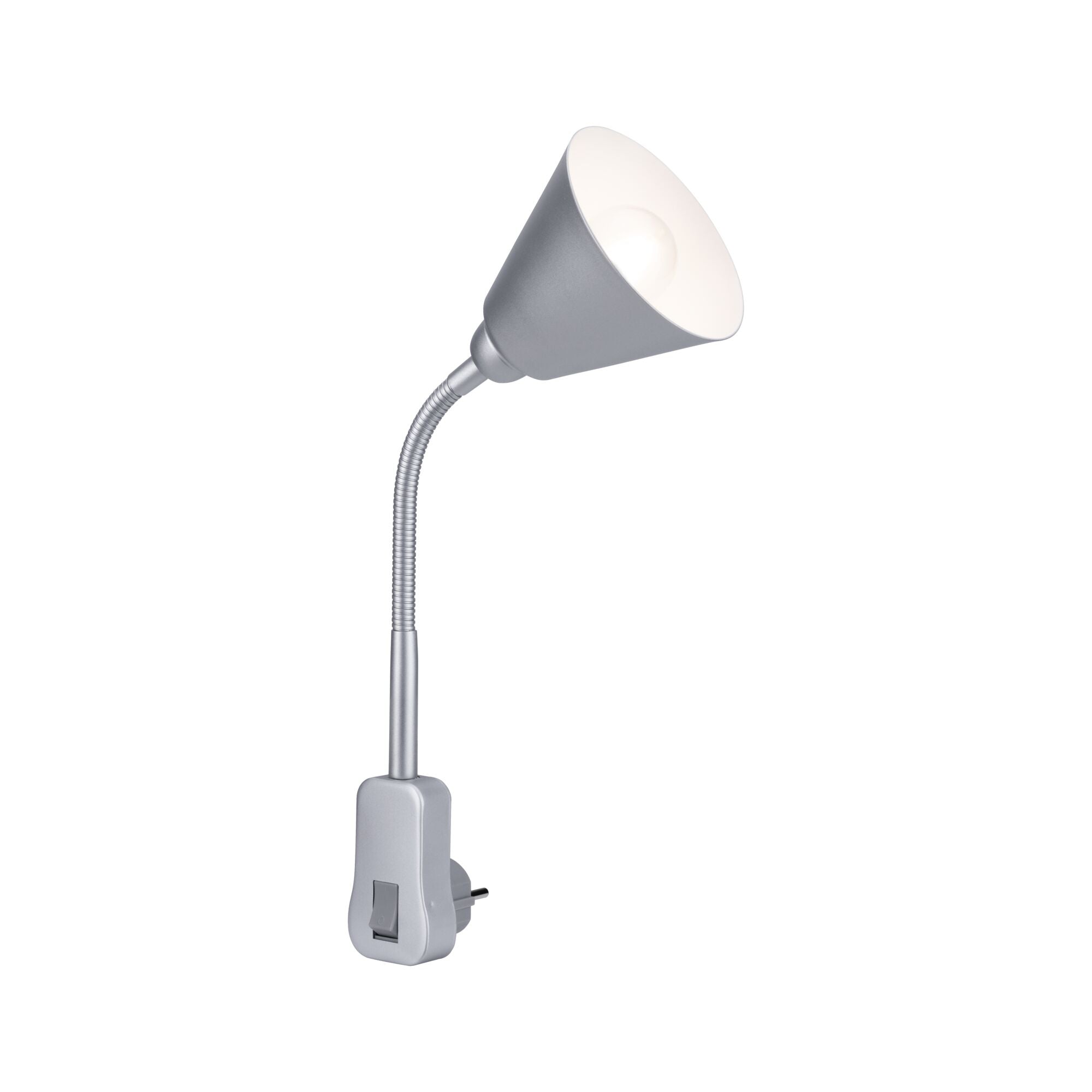 Steckerleuchte Junus Flexarm Grau 230V E14 - Paulmann - 95429