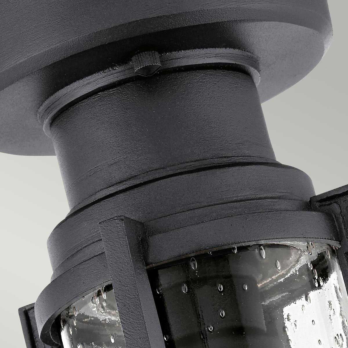 Suri 1 - flammige Veranda - /Sockellaterne - Strukturiertes Schwarz - Elsteadlighting - KL - SURI - F