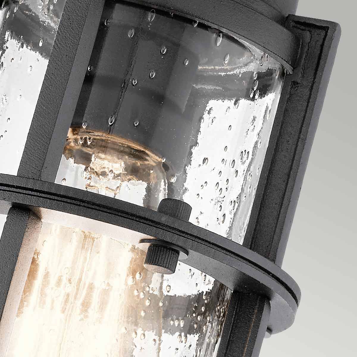 Suri 1 - flammige Veranda - /Sockellaterne - Strukturiertes Schwarz - Elsteadlighting - KL - SURI - F