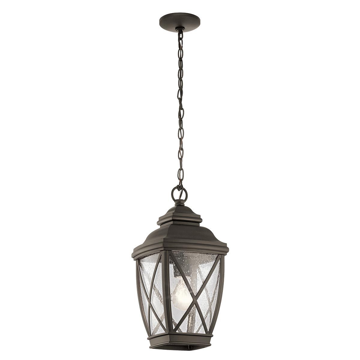 Tangier 1 - flammige, mittelgroße Kettenlaterne mit 7,5 Zoll, alte Bronze - Elsteadlighting - KL - TANGIER8 - M