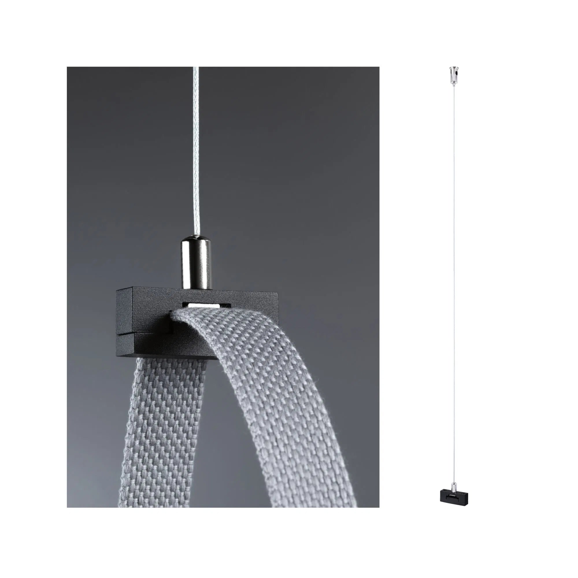 ULineZubehör Gurt Abhängung 45x15mm Schwarz - Paulmann - 94626
