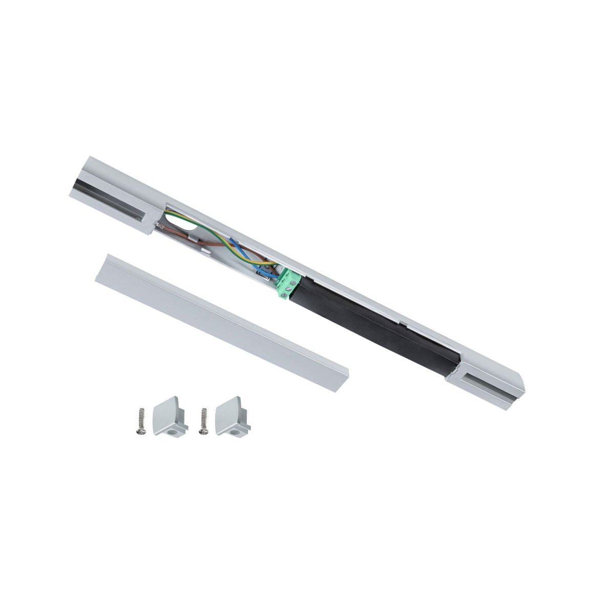 URail Einspeisung Zigbee 3.0 Mitte 304x21mm max. 100W Chrom matt - Paulmann - 95667