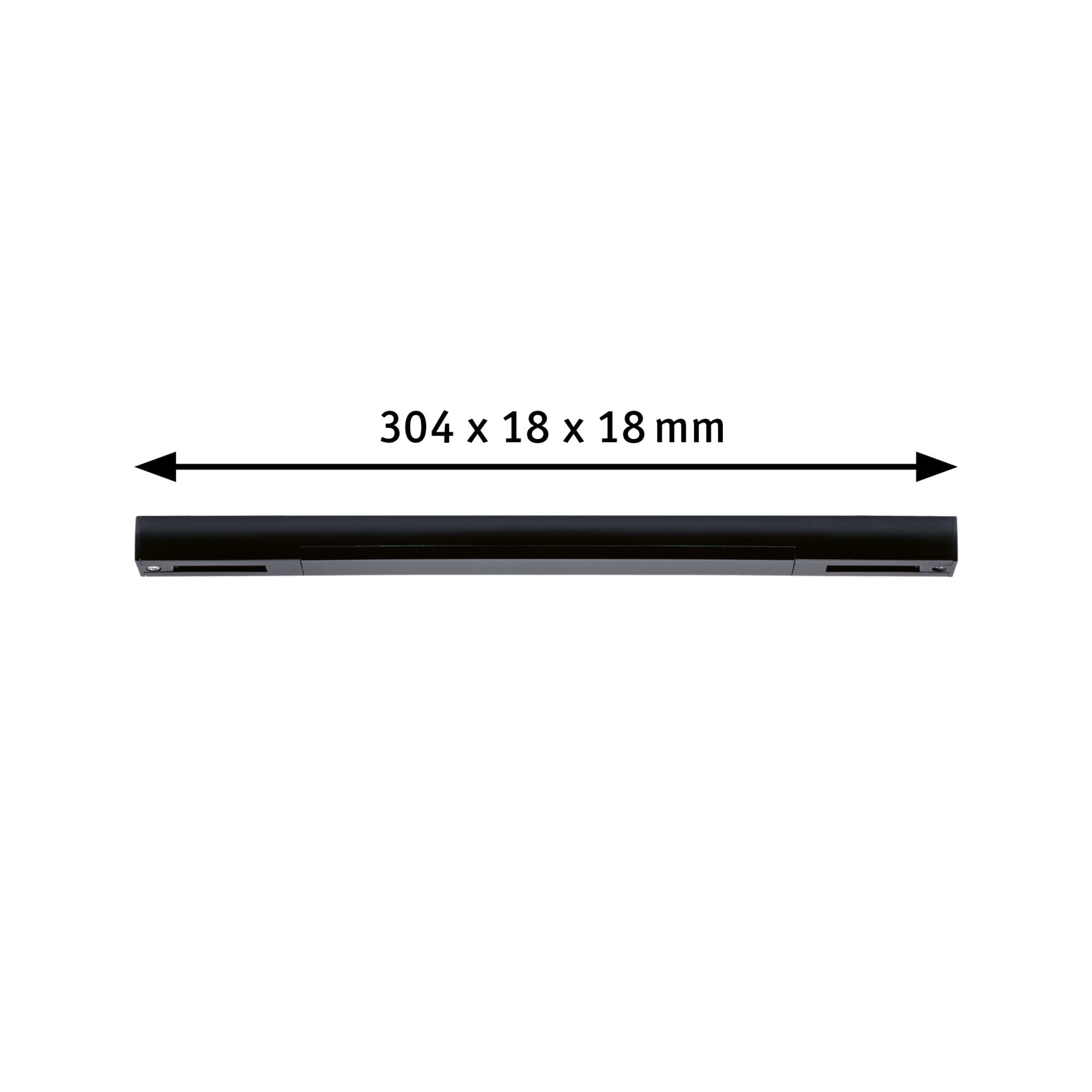 URail Einspeisung Zigbee 3.0 Mitte 304x21mm max. 100W Schwarz matt - Paulmann - 95669