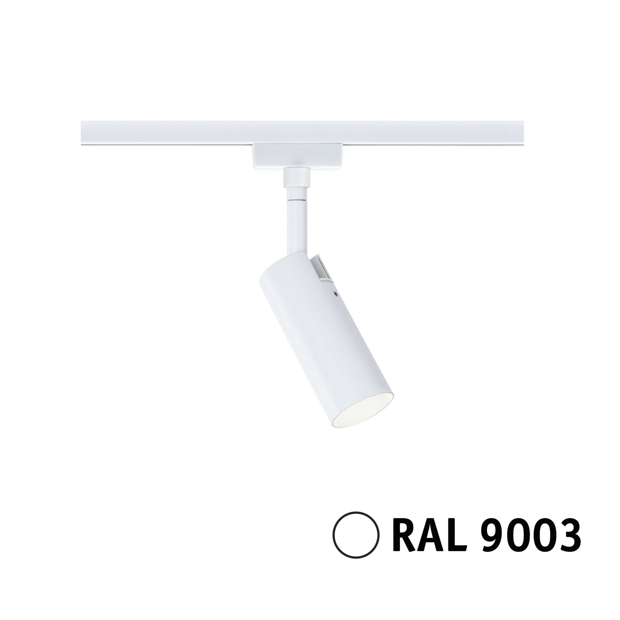 URail LED Schienenspot 3 - Step - Dim Tubo Einzelspot 150lm 4W 3000K dimmbar 230V Signalweiß - Paulmann - 94889