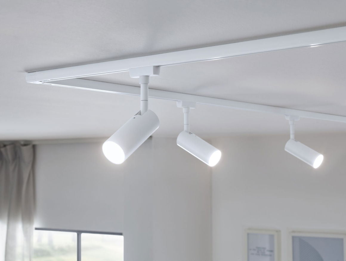 URail LED Schienenspot 3 - Step - Dim Tubo Einzelspot 150lm 4W 3000K dimmbar 230V Signalweiß - Paulmann - 94889
