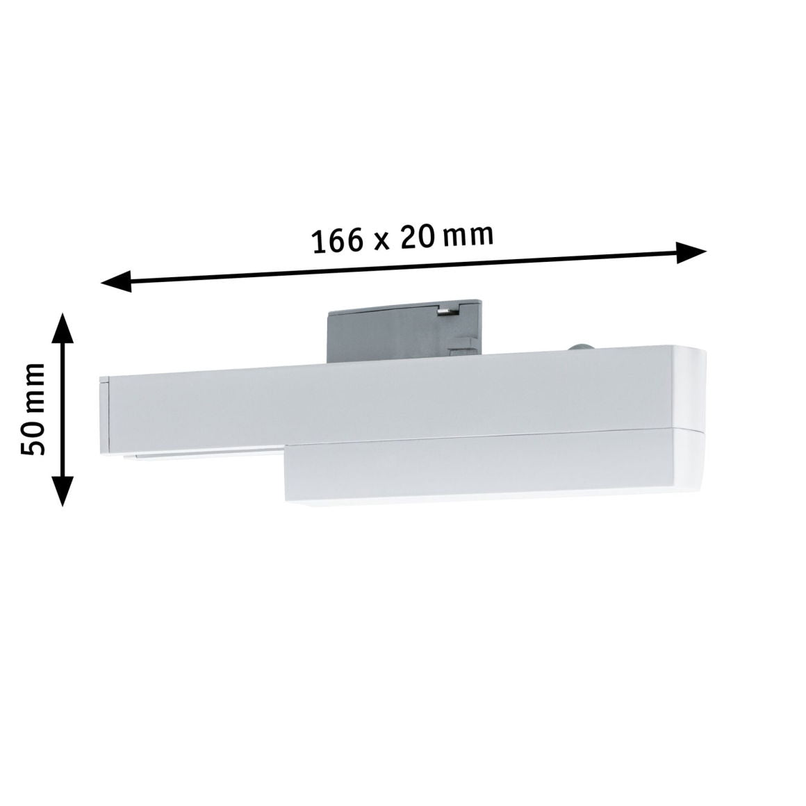 URail Schienenadapter Smart Home Zigbee 3.0 On/Off/Dimm 166x20mm Weiß - Paulmann - 95523