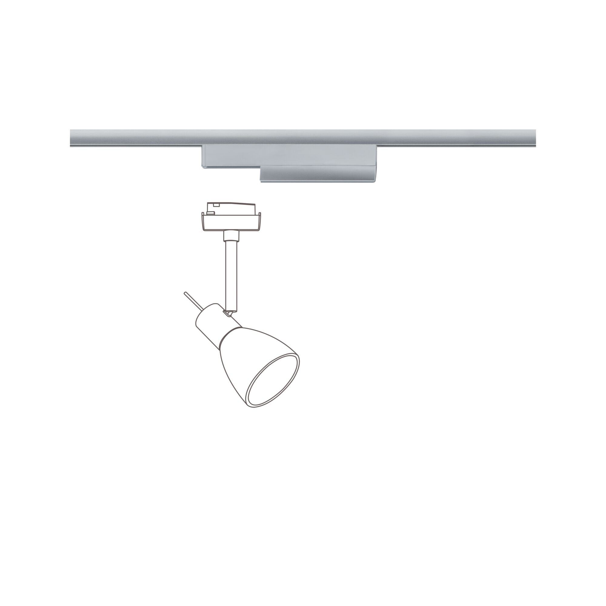 URail Schienenadapter Smart Home Zigbee 3.0 Schienenadapter - Paulmann - 95676