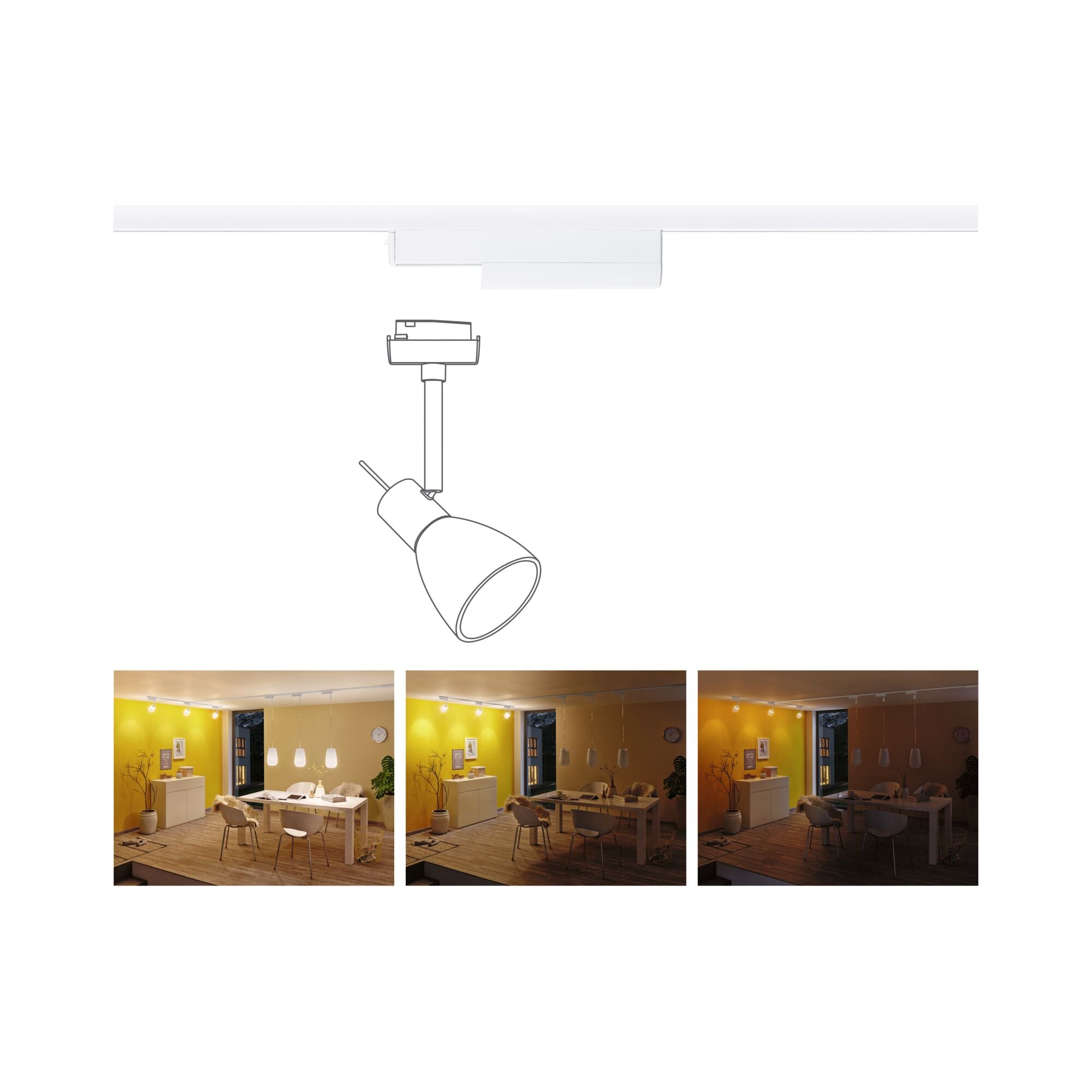 URail Schienenadapter Smart Home Zigbee 3.0 Schienenadapter - Paulmann - 95677
